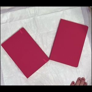 Two new flat lay leatherette journals